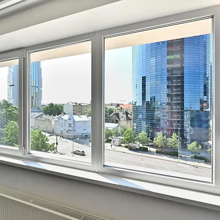 Kahe Magamistoaga Ja Suure Elutoaga 3-toaline Korter Vaatega Tallinna Aerikeskusele * Talin